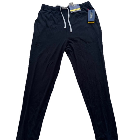 Polo Ralph Lauren Supreme Comfort Sleep Jogger Pants Men's M Black NEW NWT - Picture 1 of 6